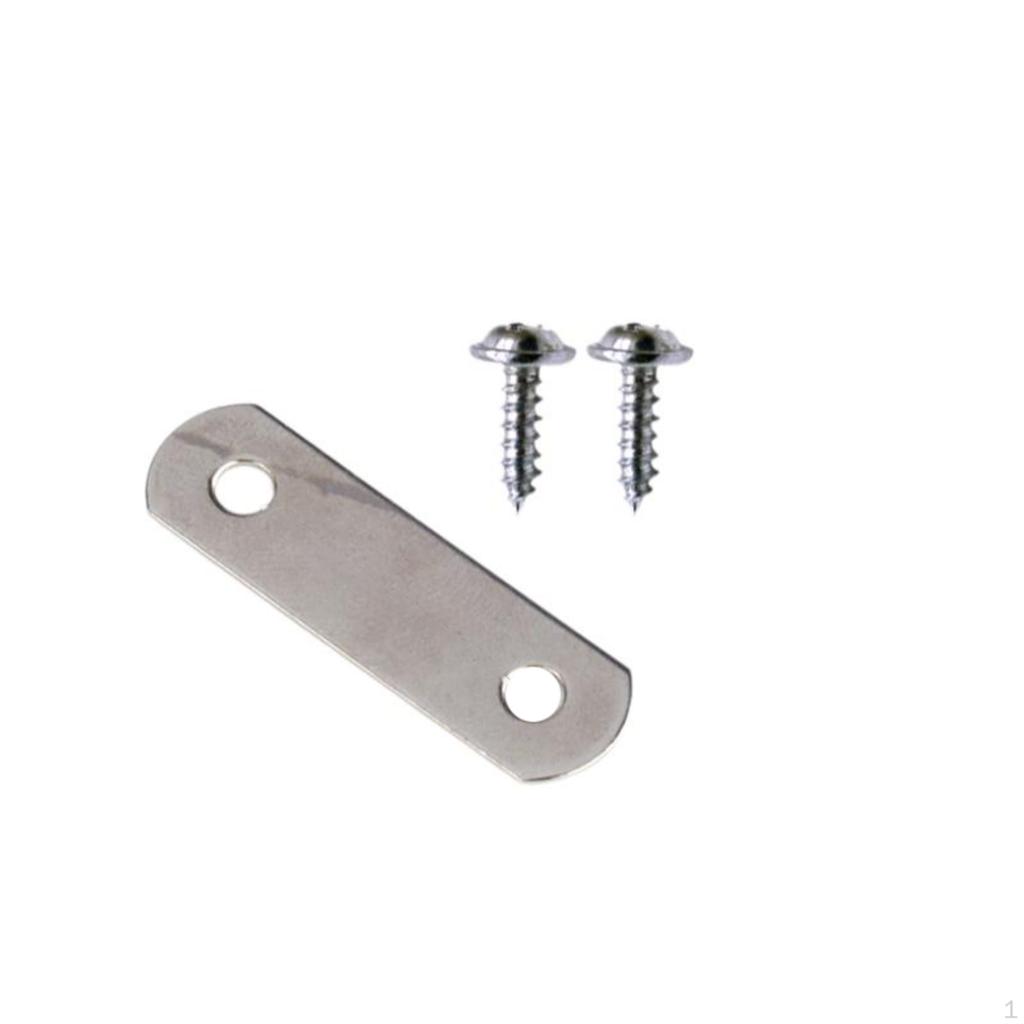 Frame Connector Bracket, Metal Corner Plate, sturdy Fixing, Furniture Repair Silver 1 1.5x4.6cm