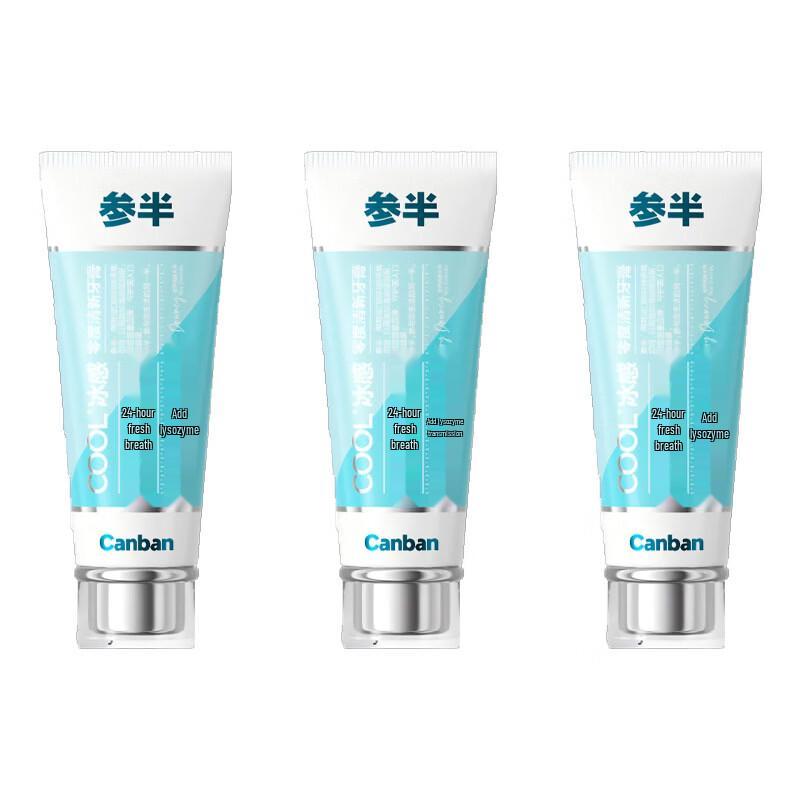 Canban Fresh Breath Fluoride Toothpaste 3x120g with Tissues