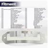Brushed Metal Selector Gate Panel 707900608 707900506 for HD8 HD9 HD10 UTV Gear Console Replacement, with Marked P R N H L Layout and Defined Manual