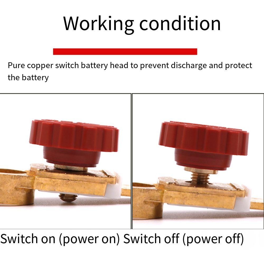 Pure Copper/Aluminum Zinc Zinc Alloy Power Cut Off Kill Switches Auto Battery Disconnector  Boat/Yacht