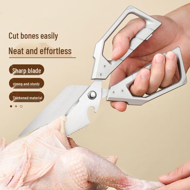 Heavy-Duty Stainless Steel Kitchen Shears for Chicken Bones
