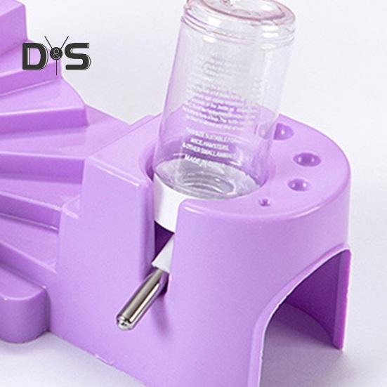 Hamster Cage Small Animals Living Playing Space with Water Bottle Odorless Pet Accessory for Hamsters Hedgehogs Chinchillas
