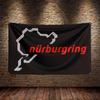 Flaga toru Nürburgring 3x5 stóp Poliester Drukowany Baner samochodowy Do dekoracji