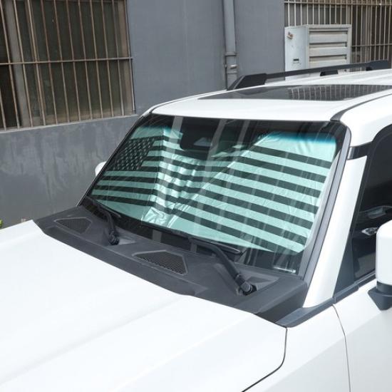 

USA Flag Car Sun Shade Windshield Window Cover For Toyota LC250 Prado 2024+