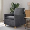 Sofa Dark Grey 76 x 81 x 87.5 cm Polyester