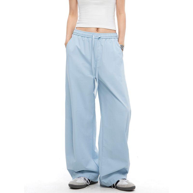 Men's American-Style Straight-Leg Wide-Leg Casual Pants for Men and Women, 2025 Autumn New Loose Simple Sports Parachute Pants Trendy