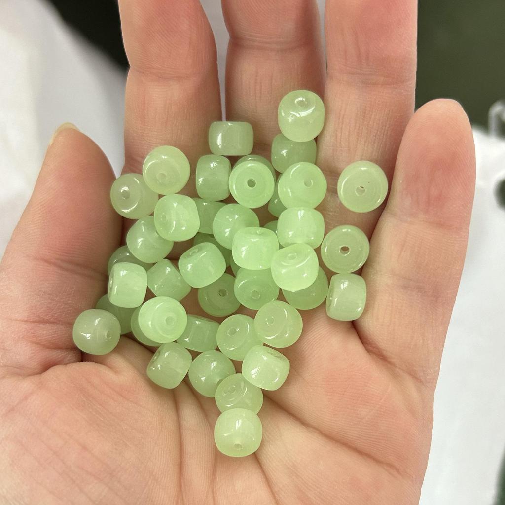 Multi-Color 6x8mm Glass Barrel Beads for Jewelry Making