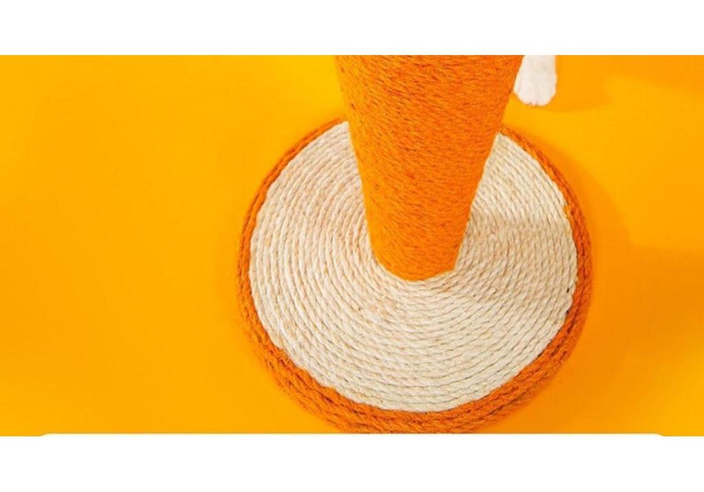 Extra Large Wear-Resistant Sisal Carrot Cat Tree & Scratching Post Toy