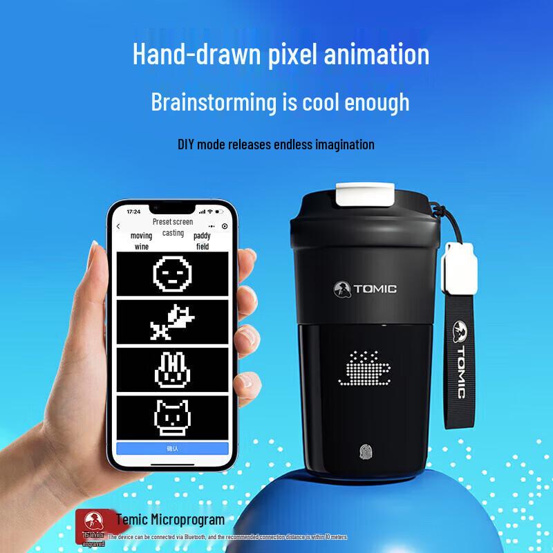 TOMIC Pixel Design Thermal Coffee Mug