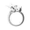 New Punk Funny Flying Dragon Ring for Women Men Childlike Cartoon Cute Kpop Girl Index Finger Opening ring for Close Friend Kids