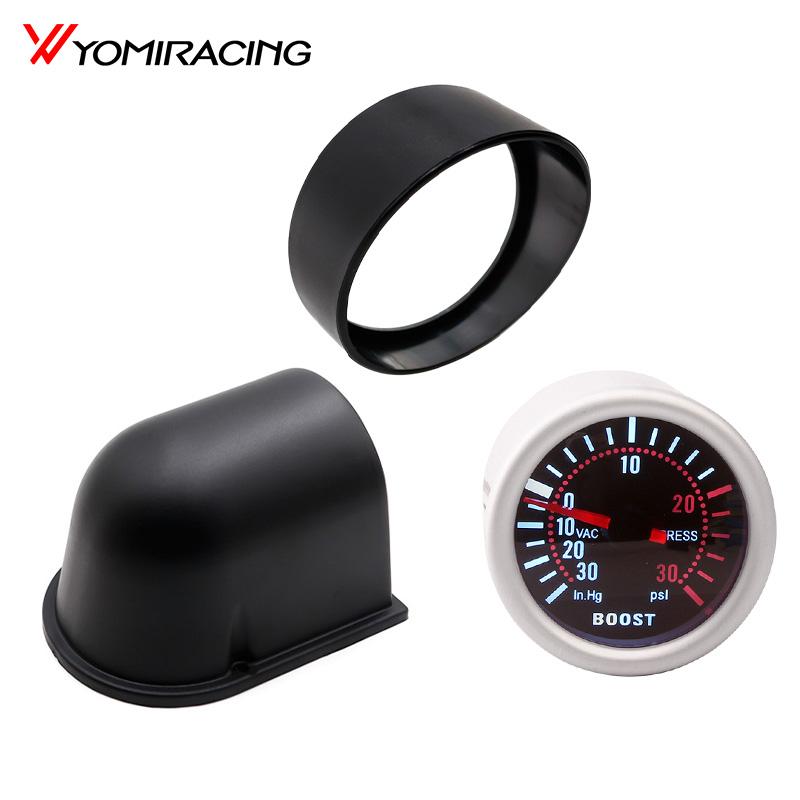 Universal 2inch 52MM Car Turbo Boost Gauge Meter PSI Pressure Gauges Smoke Lens LED Digital Pointer / Holder