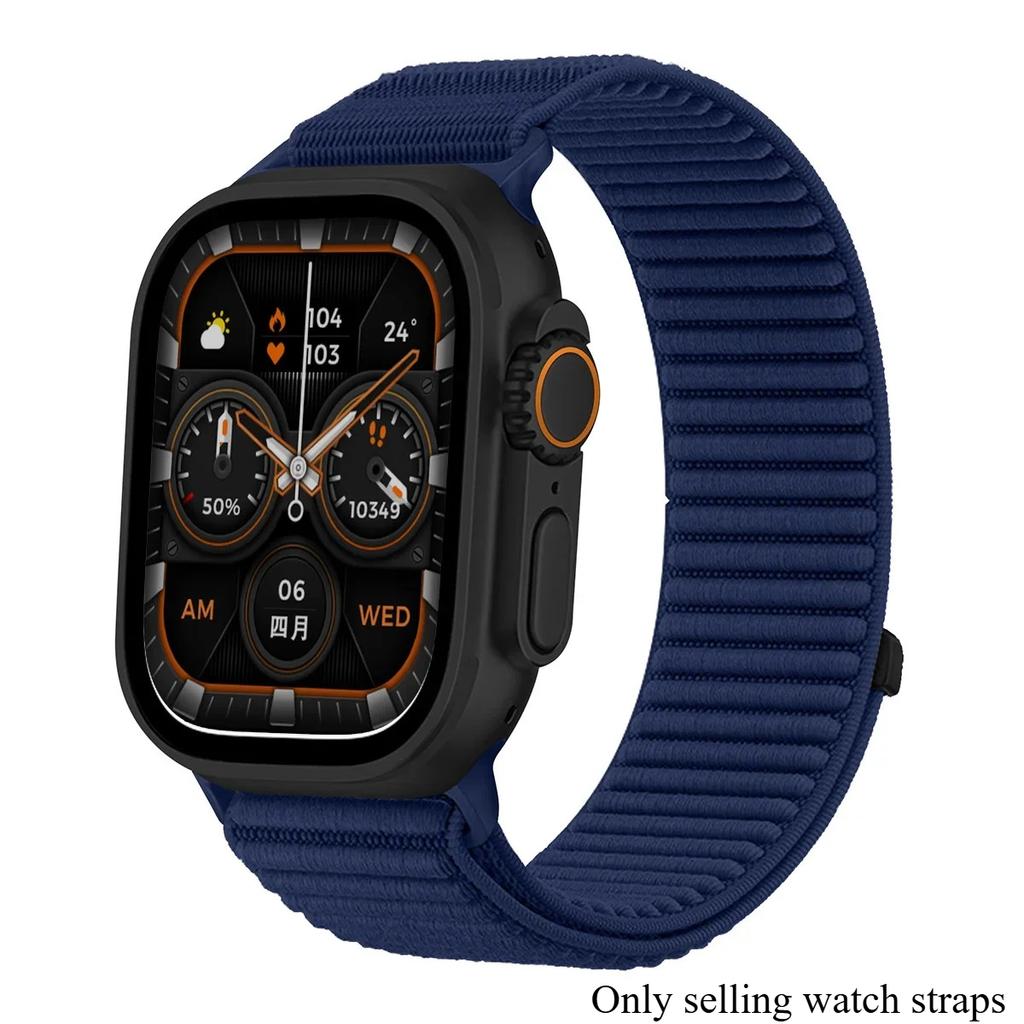 Nylon Sport Strap For Apple Watch Band Ultra3 49mm 46mm 45mm 44mm 41mm 42mm Bracelet iWatch 38 40mm 11 10 9 8 7 6 5 4 SE Braided
