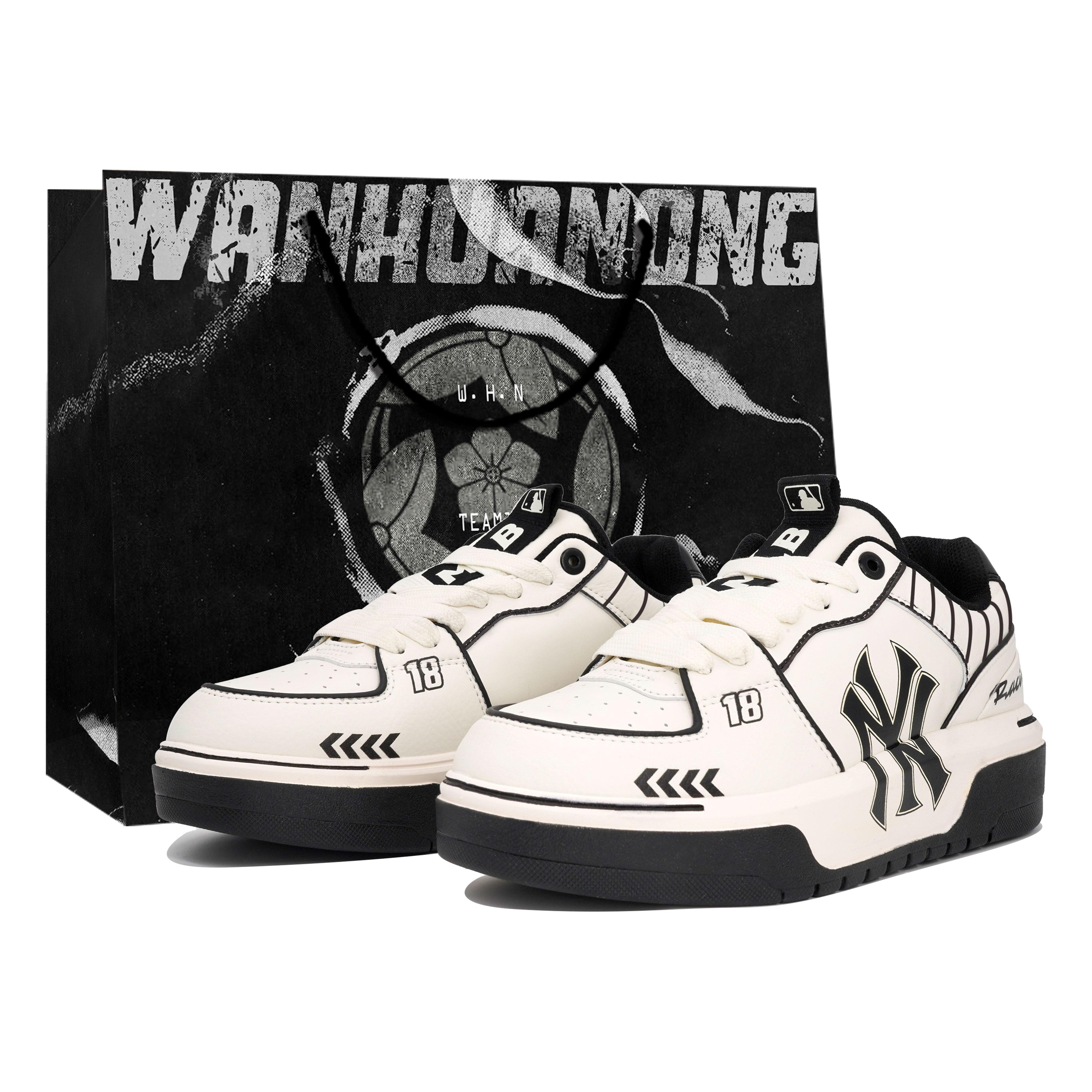 

MLB Chunky Liner Skateboard Shoes Unisex Low top Black 3ASXCA12N-50WHS(Team113-BOX) 44