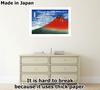 Poster by Katsushika Great Wave Off and Clear from the Views of Mount A3 Set of In Japanese Interior Wallpaper Poster Hokusai "The Kanagawa" "Fine