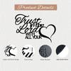 Iron Wall Art Trust in The Lord with All Your Heart Christian Home Decor Scripture Valentine Gift
