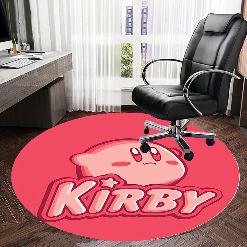 1pc Kirby Round carpet, Made of Polyester,Perfect for Decorating Office Chairs, Living Rooms,Vibrant Decorative Rug
