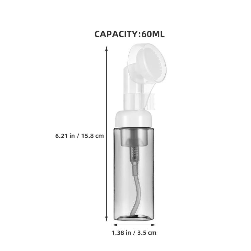 Foaming Bottle Plastic Empty Facial Pump Bottles Refillable Travel Soap Dispenser Brush Head Mousse Foam Refill Bottles