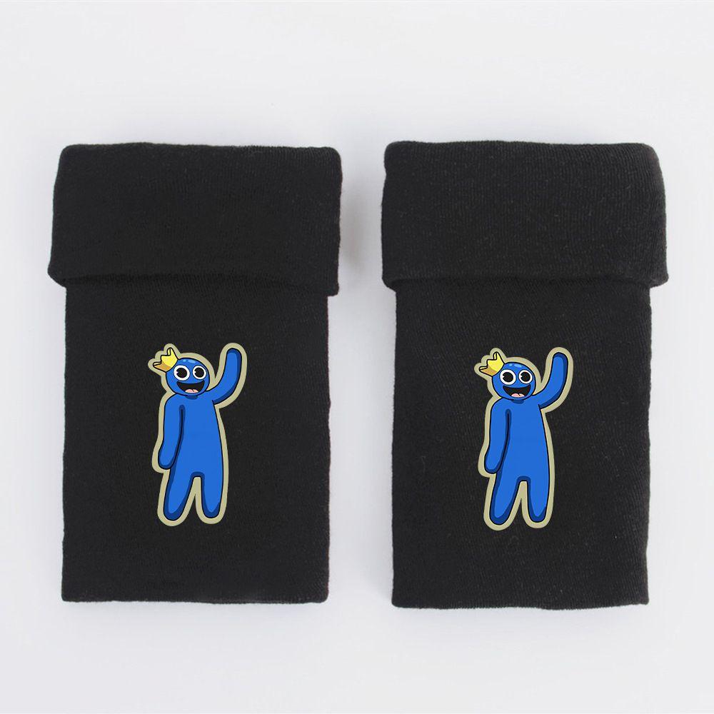 Rainbow Friends Half Finger Gloves Warm And Stylish For Autumn And Winter