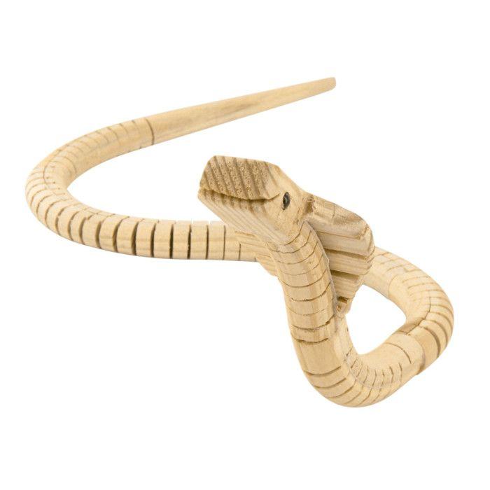 Jouet en bois articulé Cobra 60 x 3 x 2 cm