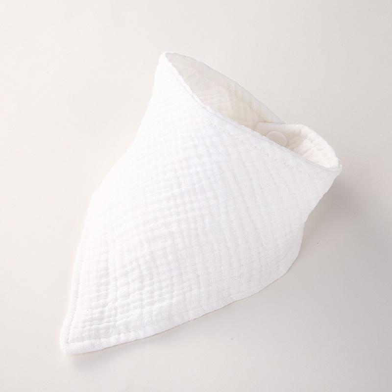 

Двухслойный муслиновый хлопковый детский слюнявчик - Однотонный треугольный шарф