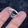 White Topaz Gemstone Handmade 925 Sterling Silver Jewelry Ring Size 7.5 MM-3458