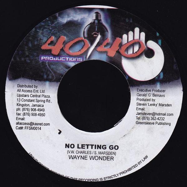 

7inch Record WAYNE WONDER No Letting Go FFSM0014 4040 Productio 2002 Jamaica Reggae Ska Dub Used