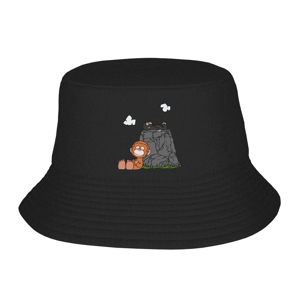 Monkey Punch Bucket Hat Outdoor Fisherman Caps Breathable Vacation Sun Hats For Unisex Women Vintage Graphic Cap