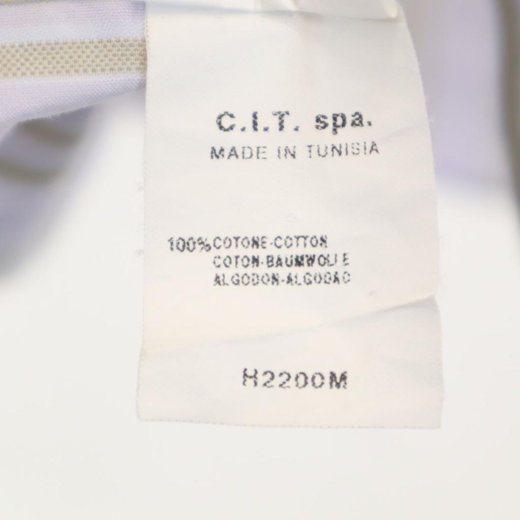 Armani Collezione Striped Pattern Short Sleeve Shirt XL Purple COLLEZIONI Men's Used