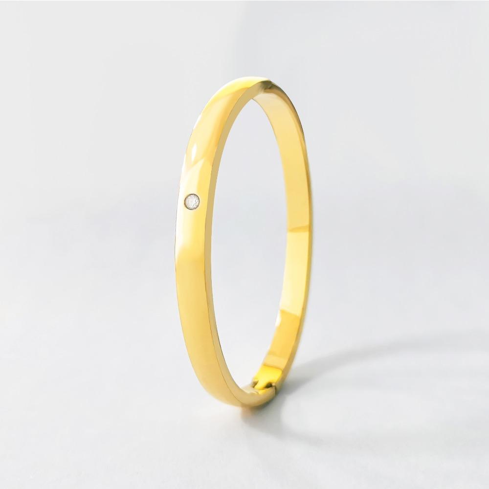 Браслет с одним бриллиантом и защелкой Браслет для пары