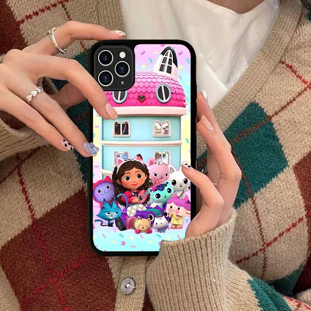 Cute G-Gabbys D-Dollhouse Phone Case For IPhone 17 16 Pro Max 11 12 13 14 15 Hard PC+TPU Bracket Back Cover