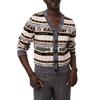Ganni FW22 Letter Graffiti Print Knitted Cardigan Women Cardigans Multicolor K1830-554