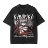 Anime Hunter X Hunter Printed Tshirt Mens and Womens Washed Tshirt High Quality Vintage Cotton Tshirt Harajuku YK Top