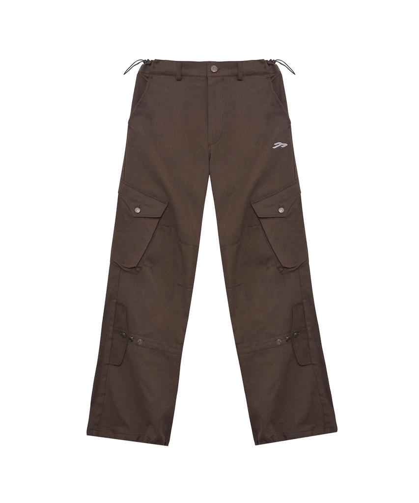 Tansanmageunesyum Songi Songi X Carbonated Cotton Wide Cargo Pants (Brown)