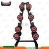 Yongchi Rubber-Coated Steel Dumbbell Sets with Rack