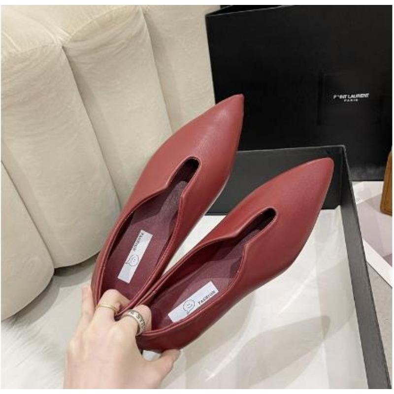 New Fashion Flats Shoes Women's Shoes Non-slip Flats Casual Pointed Toe Slip On Flat Heel Loafers Size 35-39 Zapatos Mujer