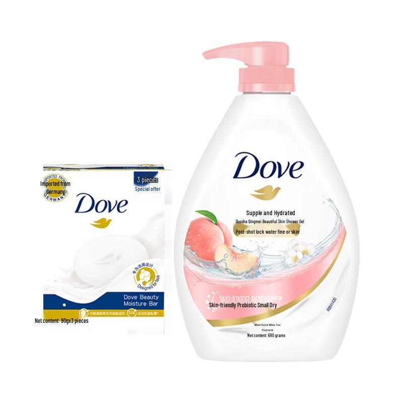 

Dove Refreshing Shower Gel & Cream Bar Soap Set