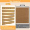 1Pcs Cork Board Strips Self Adhesive Small Cork Board For Wall Desk Home Classroom Office For Paste Notes Photos Schedules