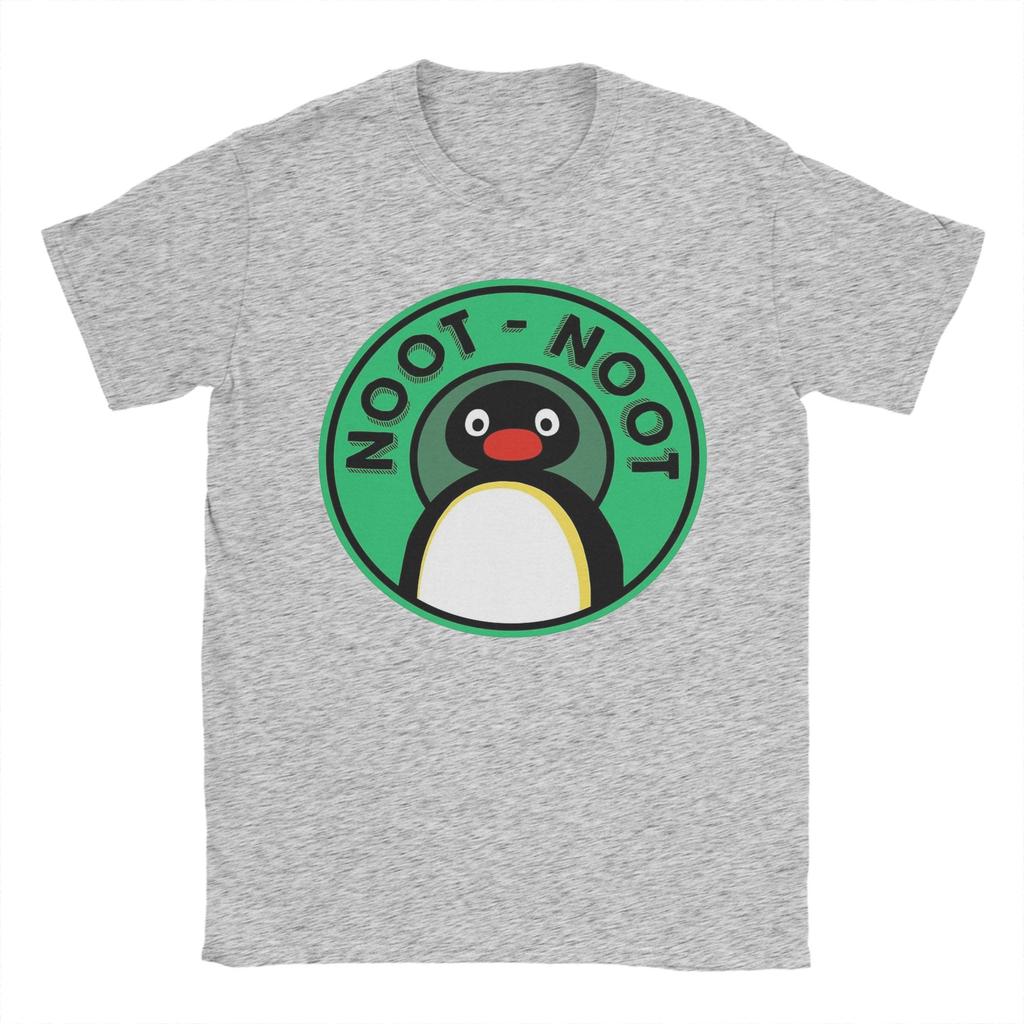 Man T-Shirt Pingu  Noot Noot Cute Cartoon Animal T-Shirts Trending  Summer Tee Shirt Classic Custom Logo 100 Cotton Tops Gift