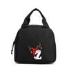 Office worker bento travel bag printed letter pattern tote bag student large lunch box bag tote bag