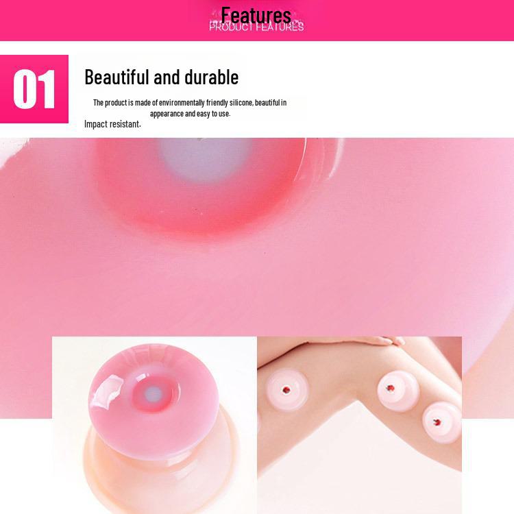 Self-Adhesive Silicone Cupping Device with Strong Suction