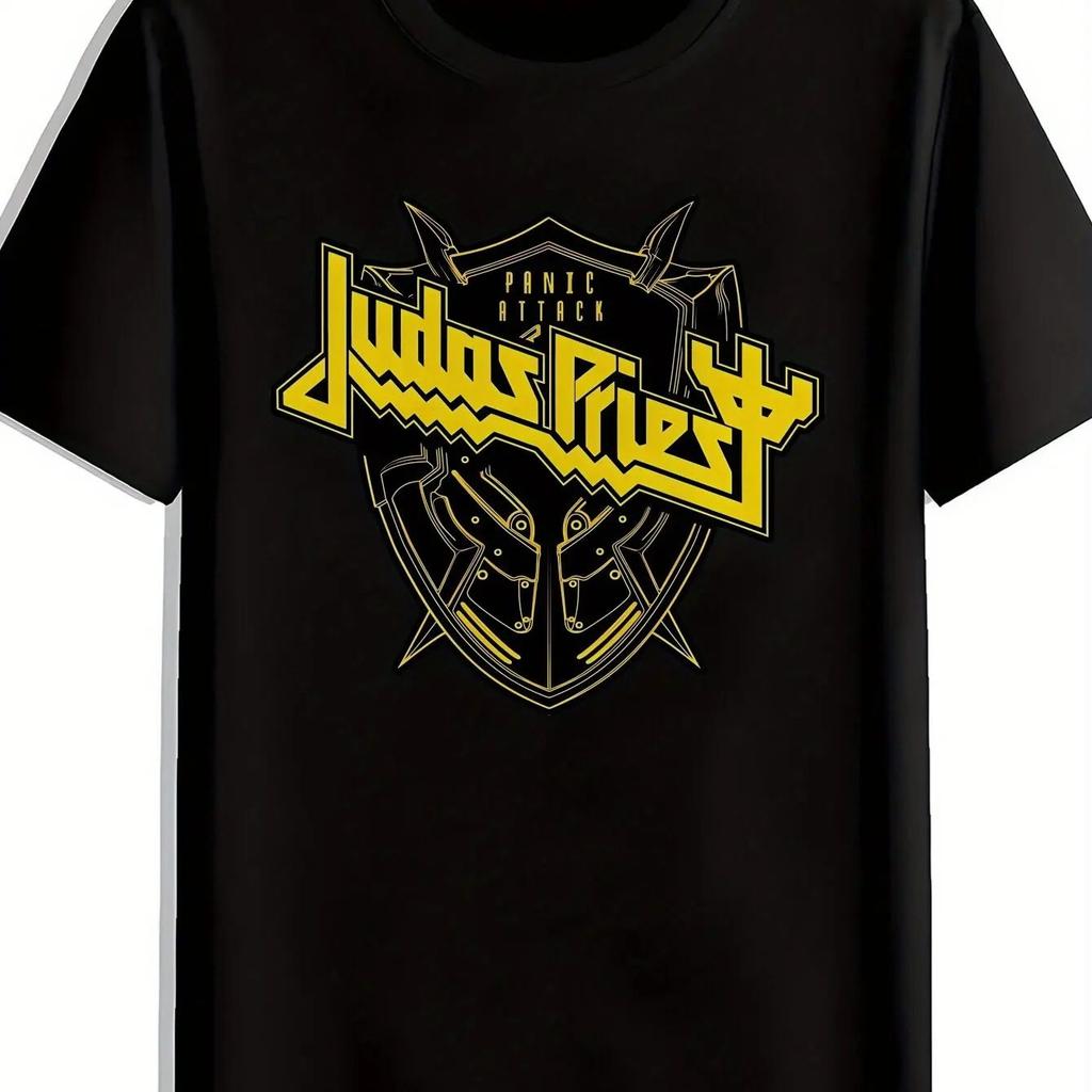 Y2k Retro Rock Band Pattern T-shirt Punk Hip Hop Gothic T-shir New Retro Fashion Casual Loose Streetwear Sports Tops Unisex