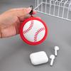 Creative Sports Series Mini Storage Bag Basketball Football Silicone Coin Purse Bag Pendant For Coin Key Storage Earphone Box