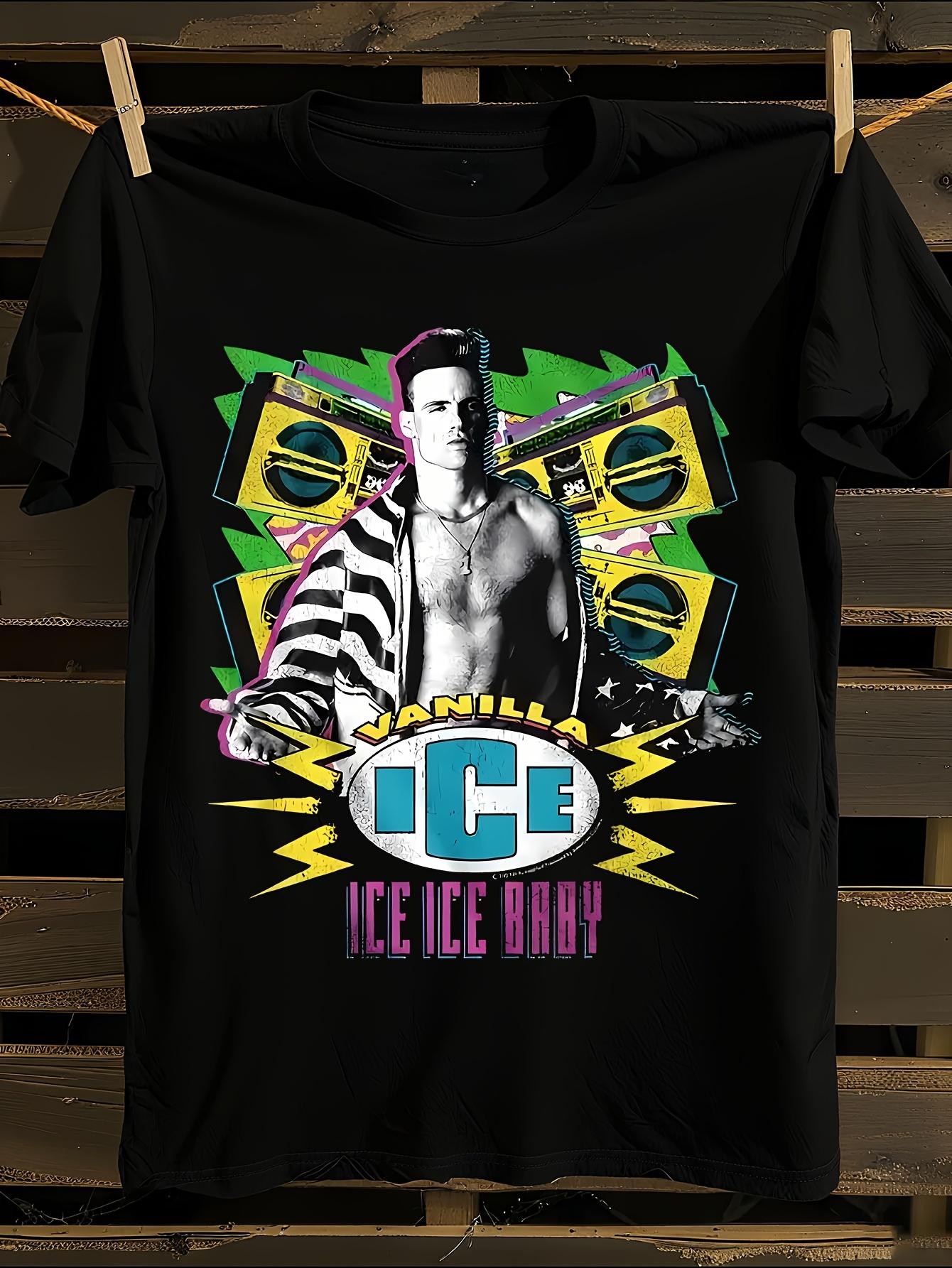 Vanilla Ice Iconic Logo Ice Ice Lyrics Tshirt L