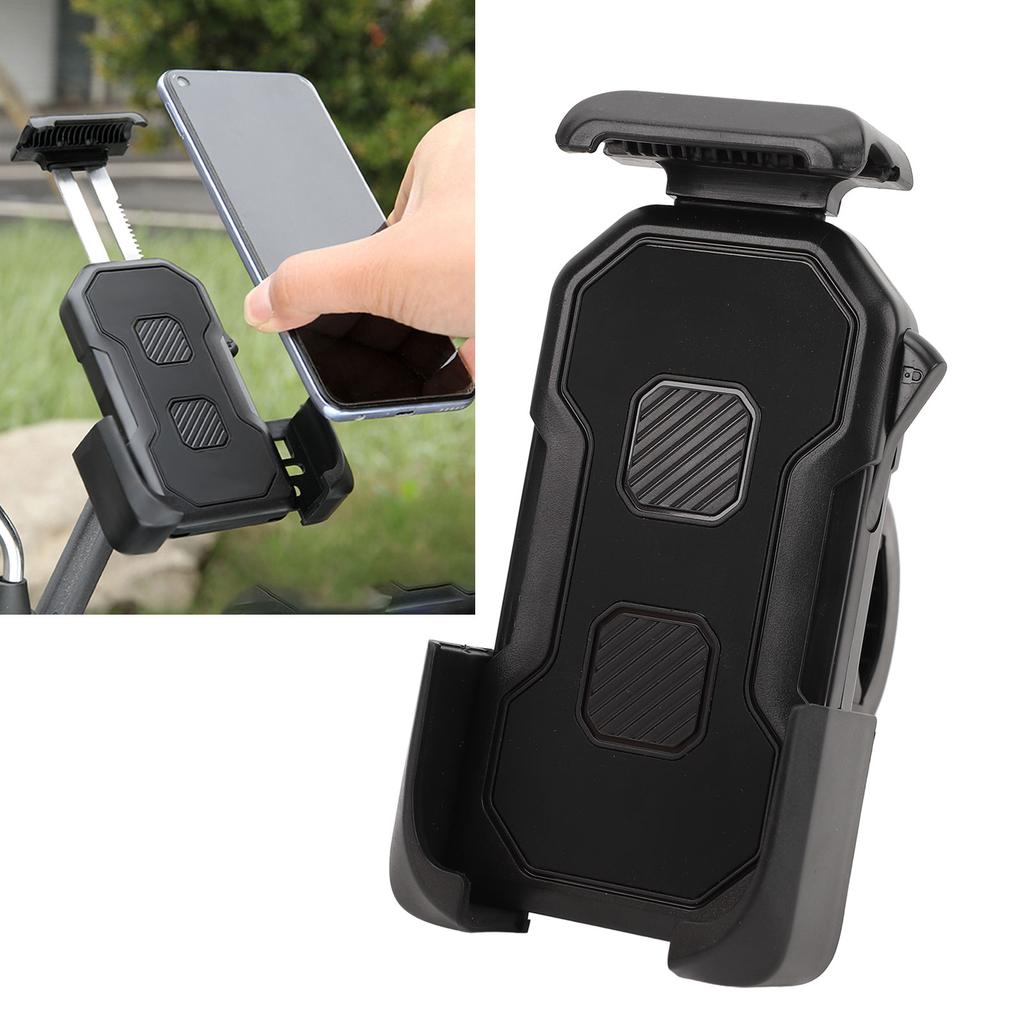 Bike Phone Mount ABS 3 Claw Shockproof Anti Slip Bike Cycling Cell Phone Clamp for Motorcycle Scooter