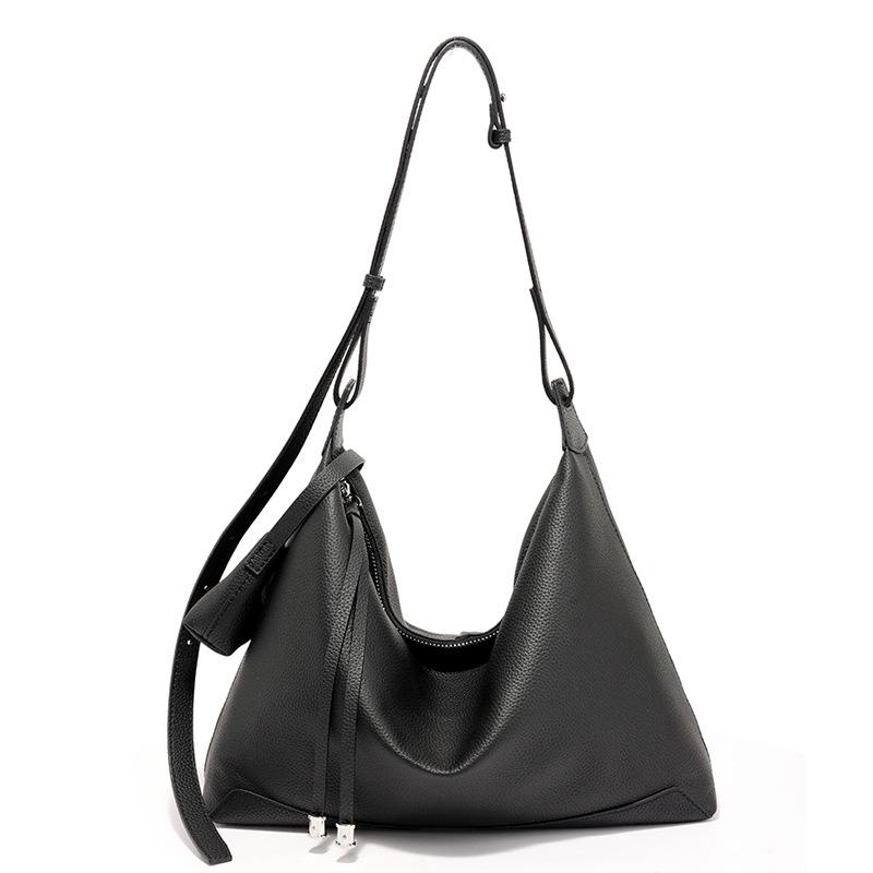 

Сумка на плечо из коровьей кожи первого слоя для женщин, большая вместительная сумка-тоут, новая сумка для мамы, универсальная и модная сумка через плечо