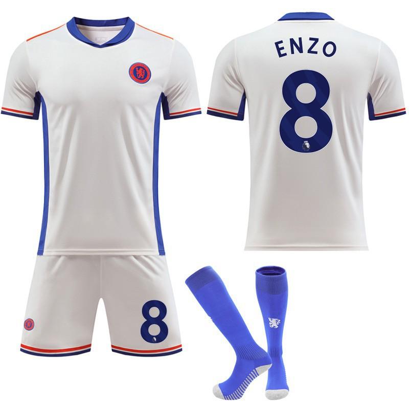 2425 Chelsea Away Football Jersey Kit No. 20 Palmer 8 Enzo 19 Sancho Sportswear Adult