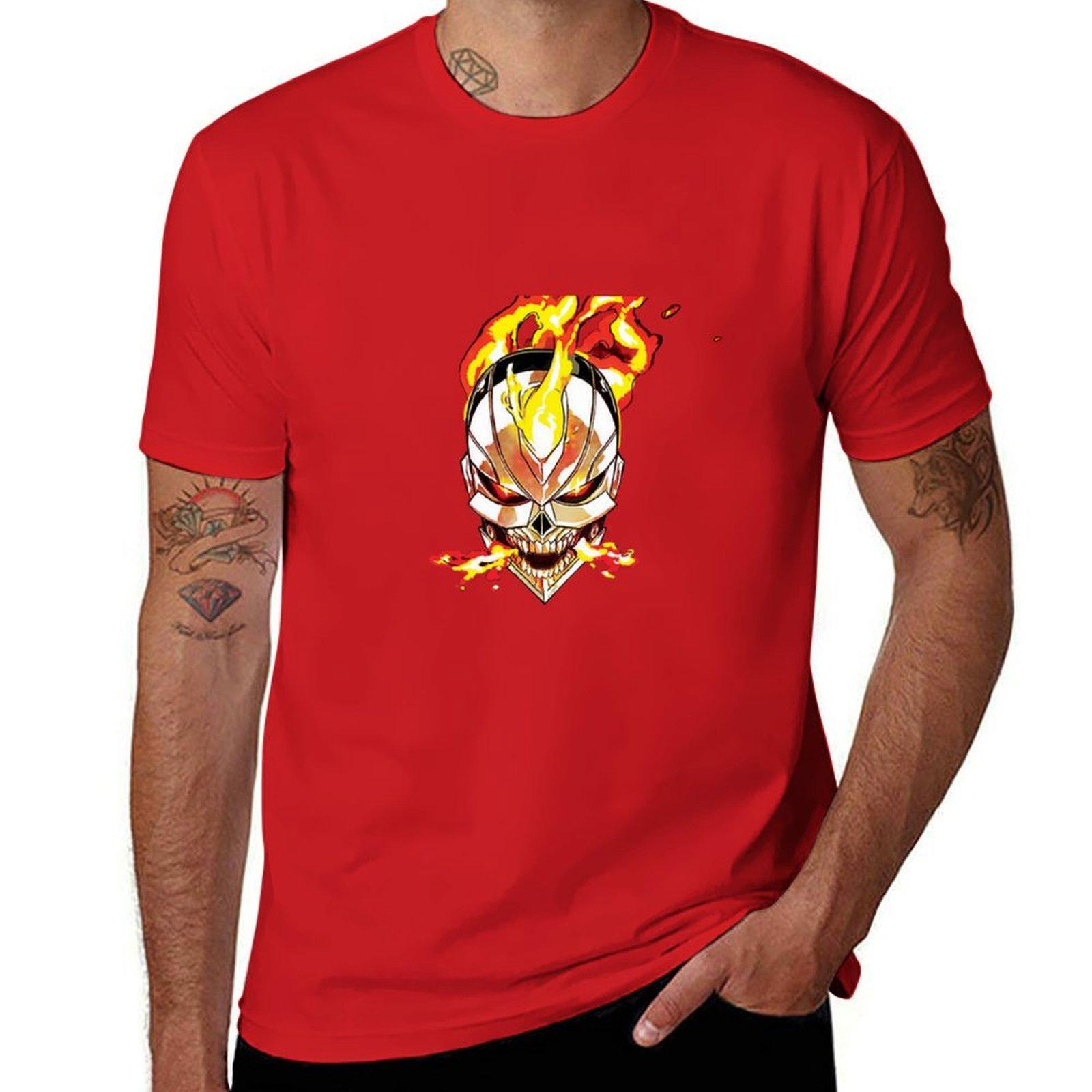 Футболка Robbie Reyes Ghost Rider футболки с графикой летний топ синий архивные графические футболки мужские футболки высокое качество S