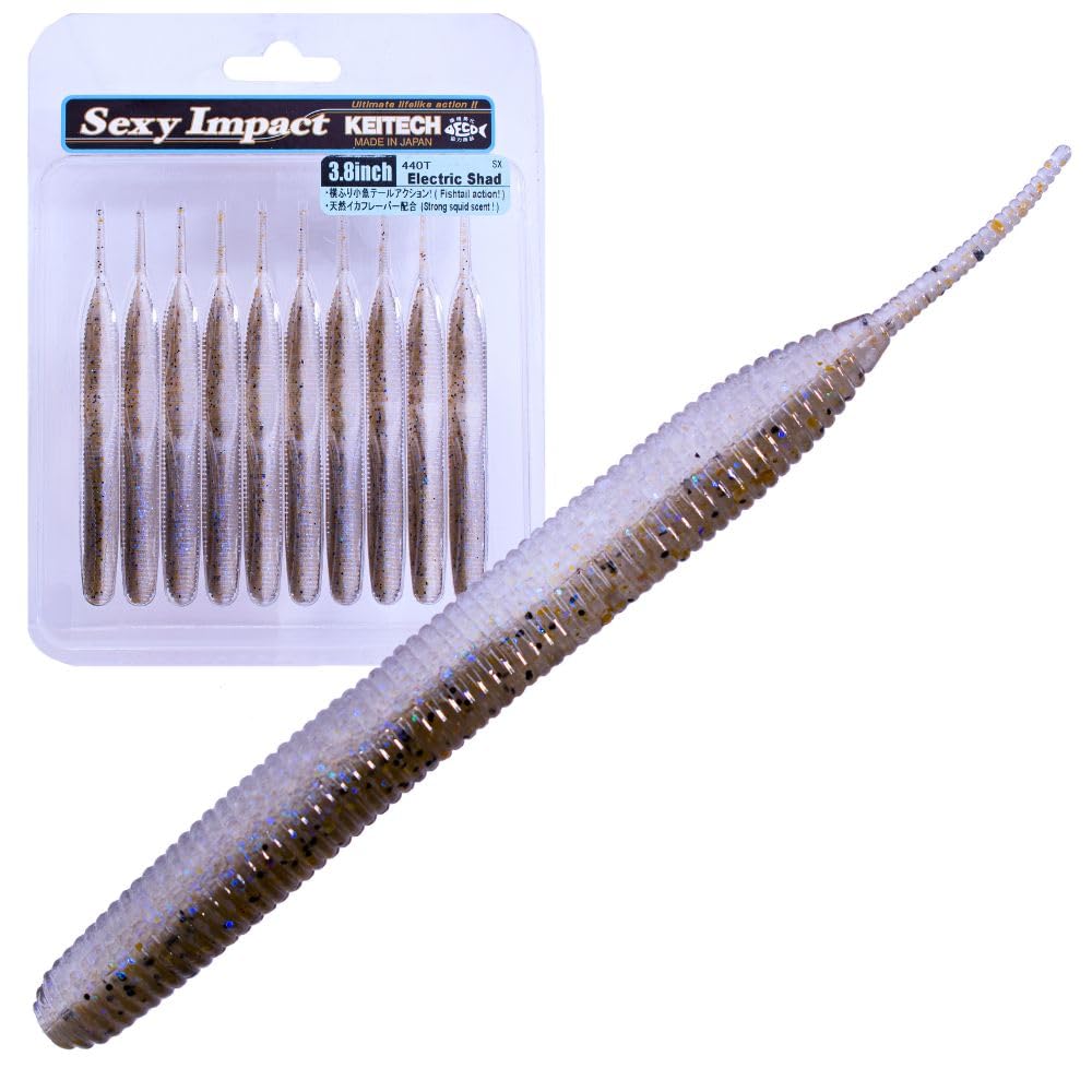 Keitech Sexy Impact 3,8 дюйма #440 Electric Shad 3.8 inch