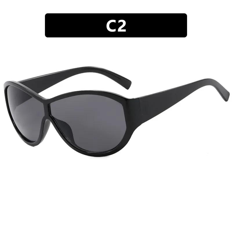 Oversized Sunglasses For Men Women Luxury Brand Designer Vintage Sunglasses Popular Punk Sport Goggle Outdoor Shades Uv400