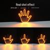 Car LED Multicolor Gesture Light: Seven-Color Glowing Palm Warning & Atmosphere Decoration